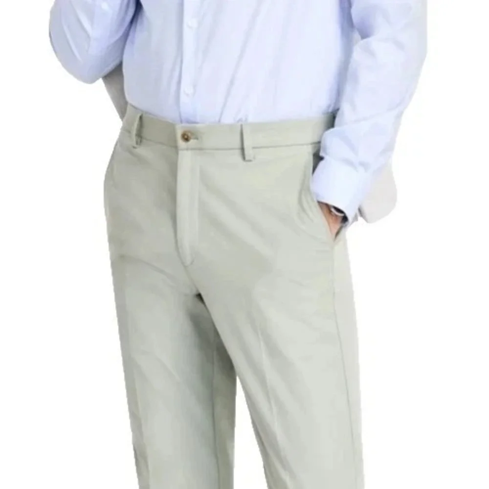 Michael Kors Mens Classic fit Dress Pants 44W 32L Mint Green‎ Solid Stretch